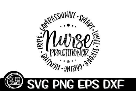 Nurse Practitioner Circle Words Svg Png Eps Dxf So Fontsy