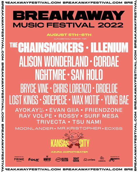 Breakaway Music Festival 2022 Lineup Living The Fest Life