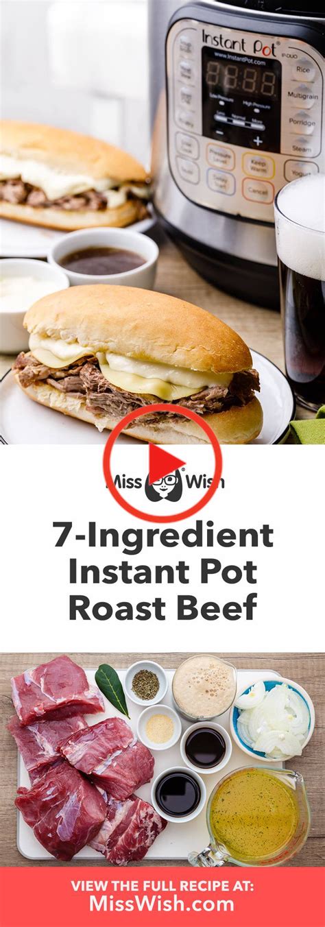 Cover and lock the lid in place. Tender 7-Ingredient Instant Pot Roast Beef in 2020 ...