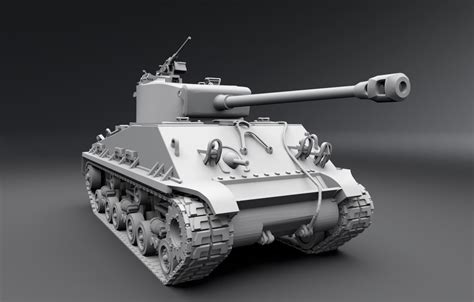 16 Scale American Wwii M4e8 Sherman Tank Solo 3d Studio