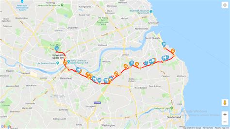 Great North Run 2023 Route Map Pelajaran