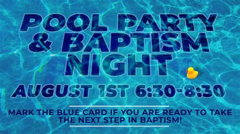 Pool Party And Summer Baptisms Life Church Ava