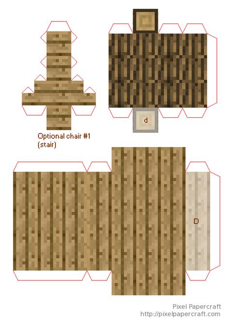 Minecraft Papercraft Mini Village House Home Improvement