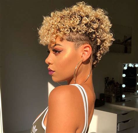 pin by deanna diamond on hot hair how to curl short hair afro textured hair short blonde