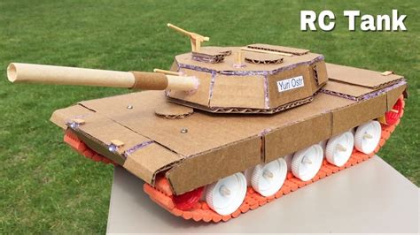 How To Make A Tank Electric Car Out Of Cardboard Remote Controlled