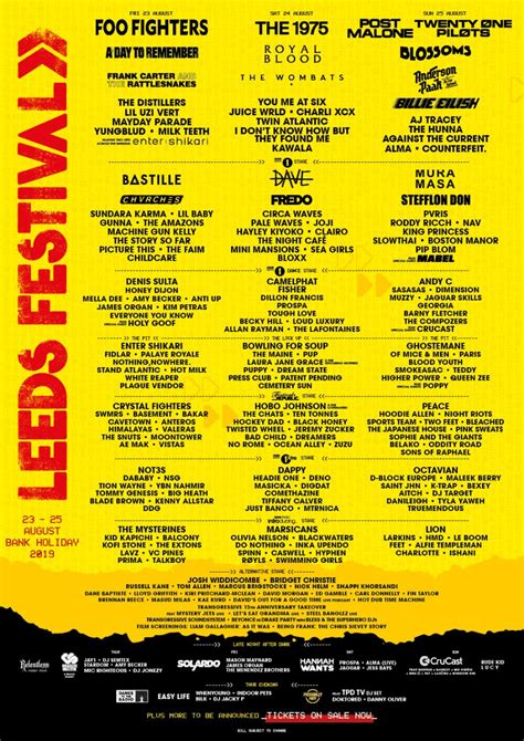 Three days that rocked the world. Leeds Festival | 23 — 25 August, Bramham Park