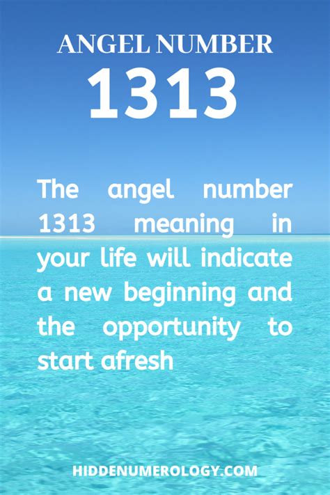 What Is The Significance Of 1313 Angel Number Angel Number 1313