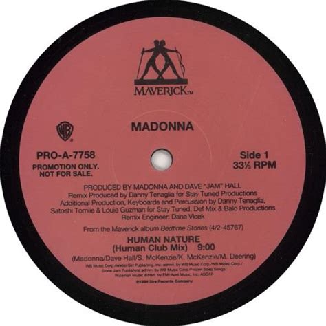 madonna human nature pink label 2 mixes us promo 12 vinyl single 12 inch record maxi