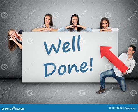 Well Done Word On Banner Stock Photo 55916796