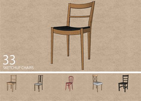 33 Sketchup Chair Models Sketchucation