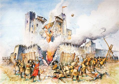 English Castle Siege