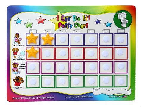 I Can Do It Potty Training Chart System By Kenson Kids Kenson
