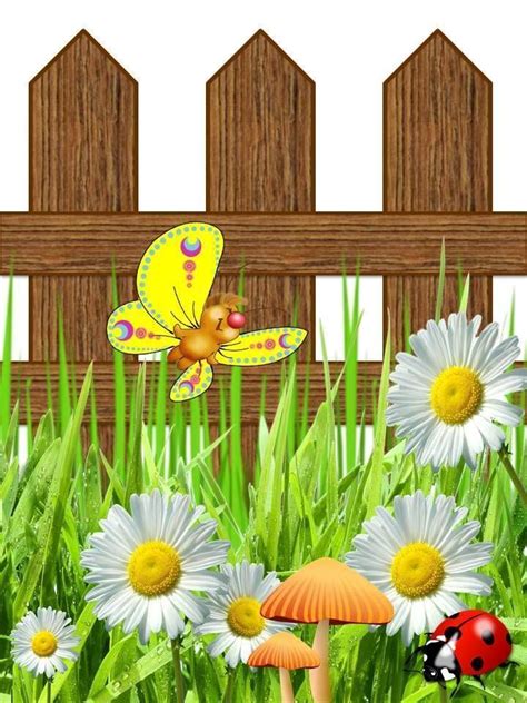 My Hand Made Fence Flower Fence Decoupage Printables Flower Wallpaper