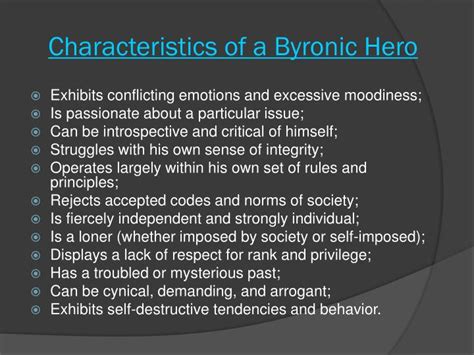 Ppt Gatsby The Byronic Hero Powerpoint Presentation Id3633519
