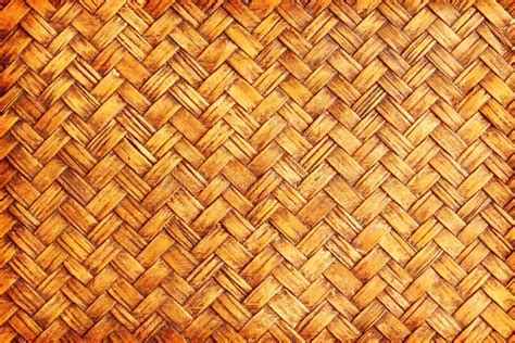 Brown Woven Bamboo Close Up Texture Stock Image Image Of Traditional