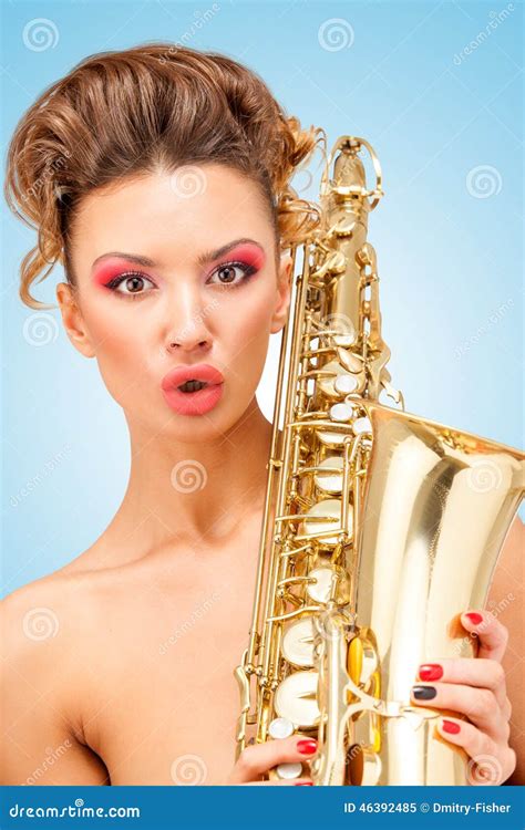 Retro Jazz Music Stock Image Image Of Nude Liner Gold 46392485