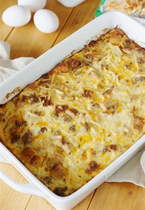 Overnight Egg And Hash Brown Casserole The Ultimate Sausage Hashbrown