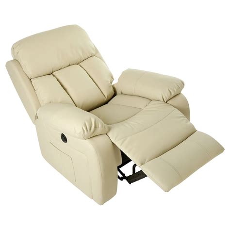 Chester Electric Heated Leather Massage Recliner Chair Sofa Gaming Home Armchair Ebay