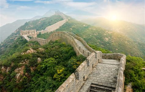 Download Desktop Wallpaper China Nature Mountains The Great Wall By