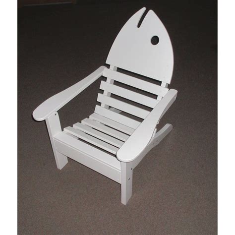 Outdoor Prairie Leisure Adult Fish Adirondack Chair Buttercup Yellow