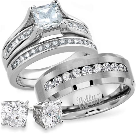 wedding-rings-set-for-him-and-her-stainless-steel-cz-promise-rings