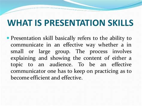 Presentation Skills And Attire Key For Success