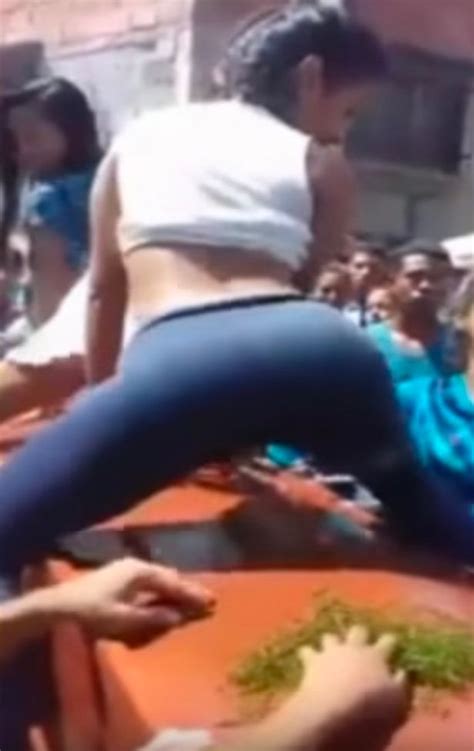Is This The Most Inappropriate Send Off Ever Woman Twerks On Top Of