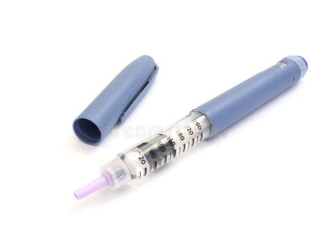 Blue Insulin Syringe Pen Stock Photo Image Of Insulin 49966312