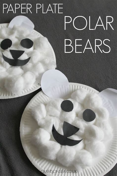 This cute polar bear craft for kids is easy to make using items you're