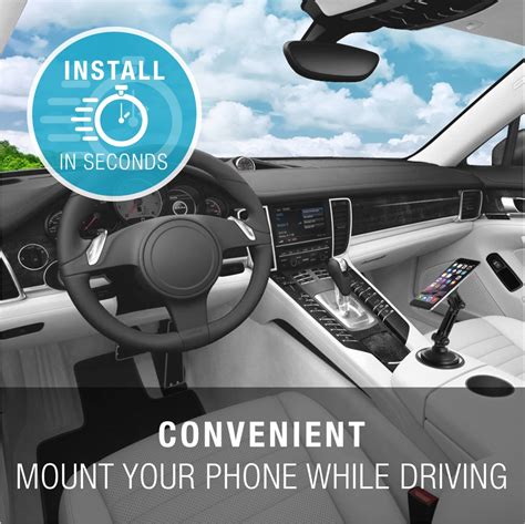 Shop New Magnetic Phone Holder With Extended Cup Holder Mount Part