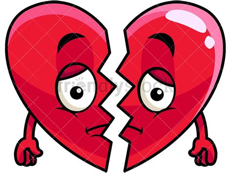 Check spelling or type a new query. Broken Heart Emoji Cartoon Vector Clipart - FriendlyStock