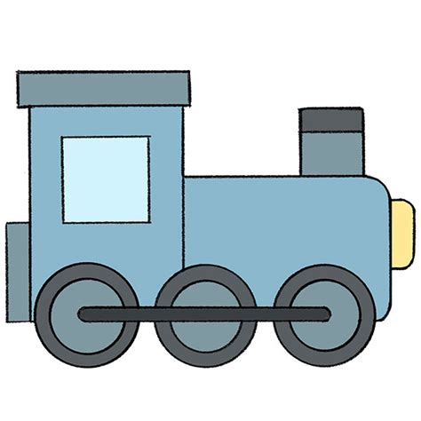How To Draw A Train Easy Drawing Tutorial For Kids