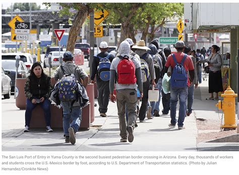 Sen Mark Kelly Calls Homeland Security On Yuma Border Problems Rose Law Group Reporter