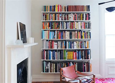The bookshelf serves its purpose but i wasn't happy with the quality. Wall-Mounted Book Shelves - Room Remodel - 15 You Can Do ...