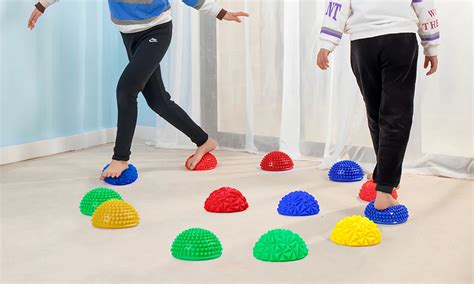 Spri Kids Sensory Stepping Stones Hemispheres Spiky Plastic Soft