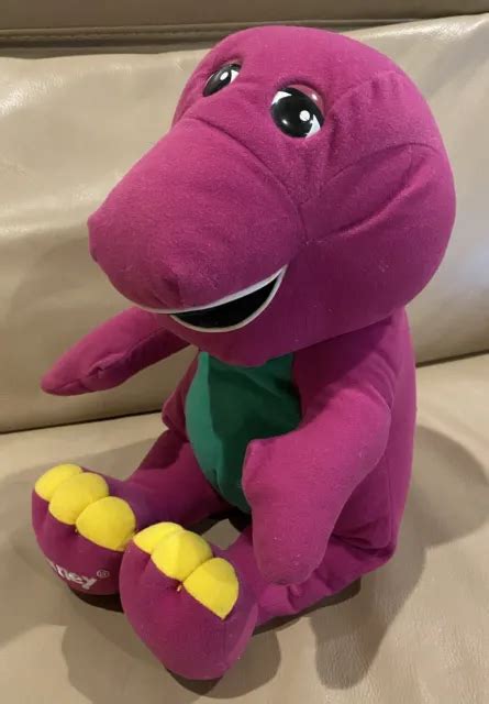 Playskool Lyons Group Talking Barney Dinosaur 18” Plush Toy Vintage