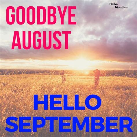 Goodbye August Hello September Images Hello September
