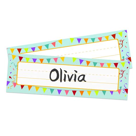 Buy WaaHome Name Plates for Student Desks, 36pcs Desk Name Tags for