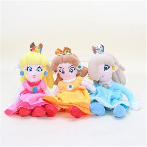 20cm Super Mario Bros Peach Toys Stuffed Plush Toy Doll Peach Rosalina Princess Doll Soft
