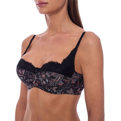 Balconette Demi Underwire Lightly Padded Sexy Lace Comfortable Half Cup