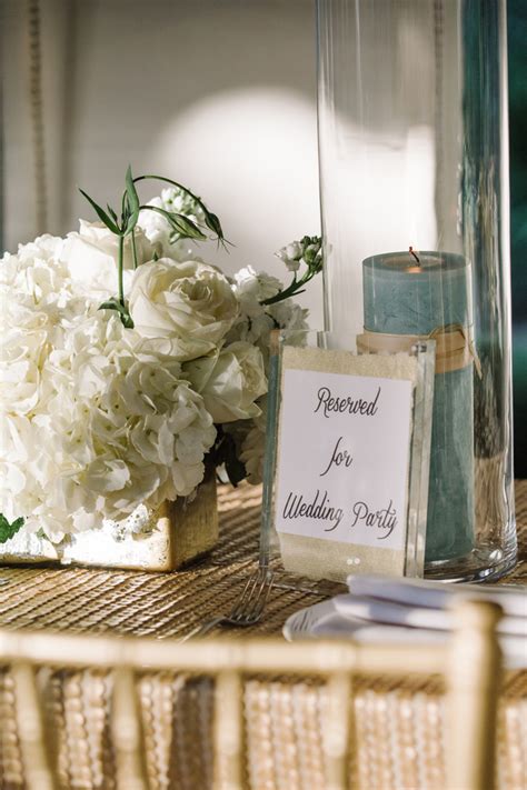 White Rose And Hydrangea Centerpiece Elizabeth Anne Designs The
