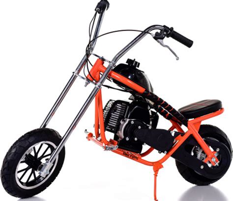 Fast Kids Mini Bike Chopper Motorcycle 49cc Gas Orange Big Toys