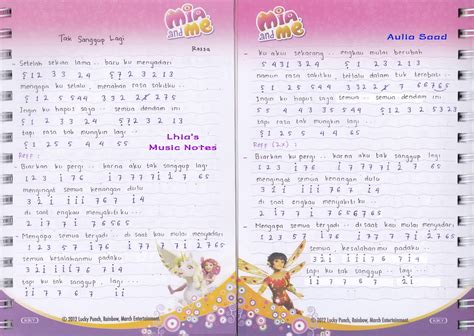 Website yang berisi kumpulan chord (akord) / kunci gitar mudah dan dasar beserta lirik lagu indonesia maupun mancanegara. Catatan Not Lagu - Rossa, "Tak Sanggup Lagi" (Piano/Pianika Pemula) | Aulia's World