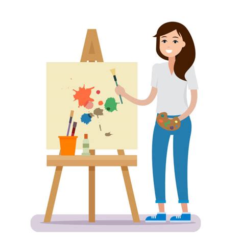Female Artist Illustrations Royalty Free Vector Graphics And Clip Art