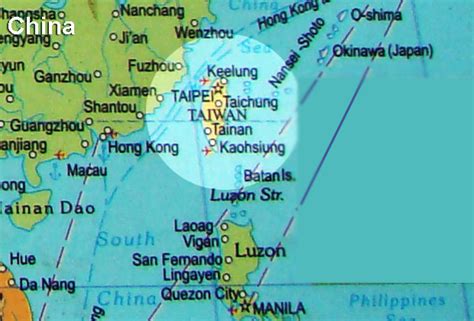Map is showing taiwan, an island country north of the philippines and off the southeastern coast of china separated by the taiwan strait. Taiwan political map