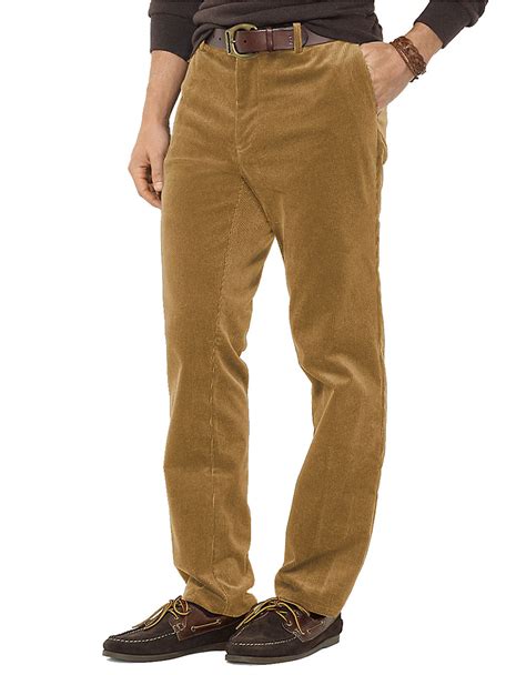 Polo Ralph Lauren Classic Fit Stretch Corduroy Pants In Natural For Men