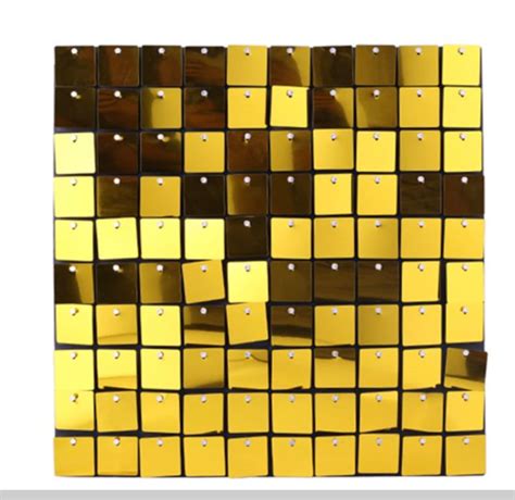 X Gold Sequin Shimmer Wall Panel Tile Backdrop Cm X Cm Etsy