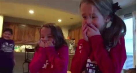 Sisters Surprised With Adopted Brother Under Christmas Tree