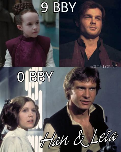 Han And Leia Throughout The Time R PrequelMemes Prequel Memes Know Your Meme