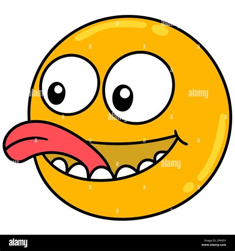 Emoticon Ball With Mocking Face Stock Vector Image And Art Alamy